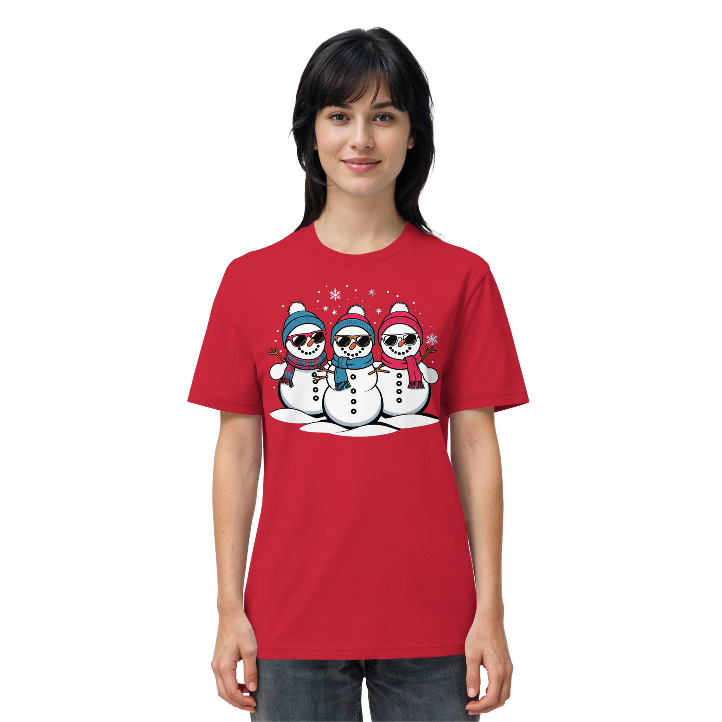 Cool Snow Squad | Funny Snowman Christmas Shirt | Matching Family Tee – Premium Cotton