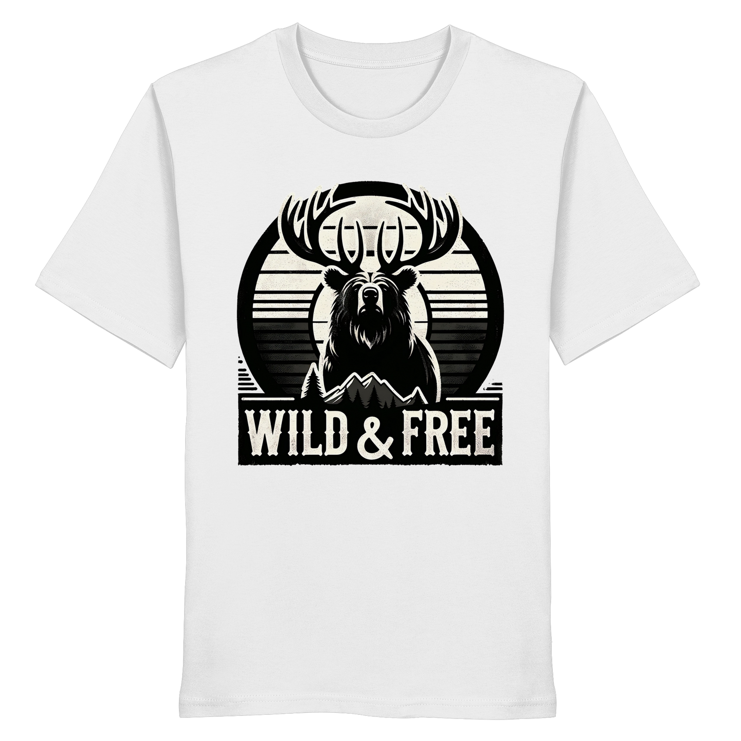 “Wild & Free” Unisex Short Sleeve Tee – Nature Inspired Graphic T-Shirt