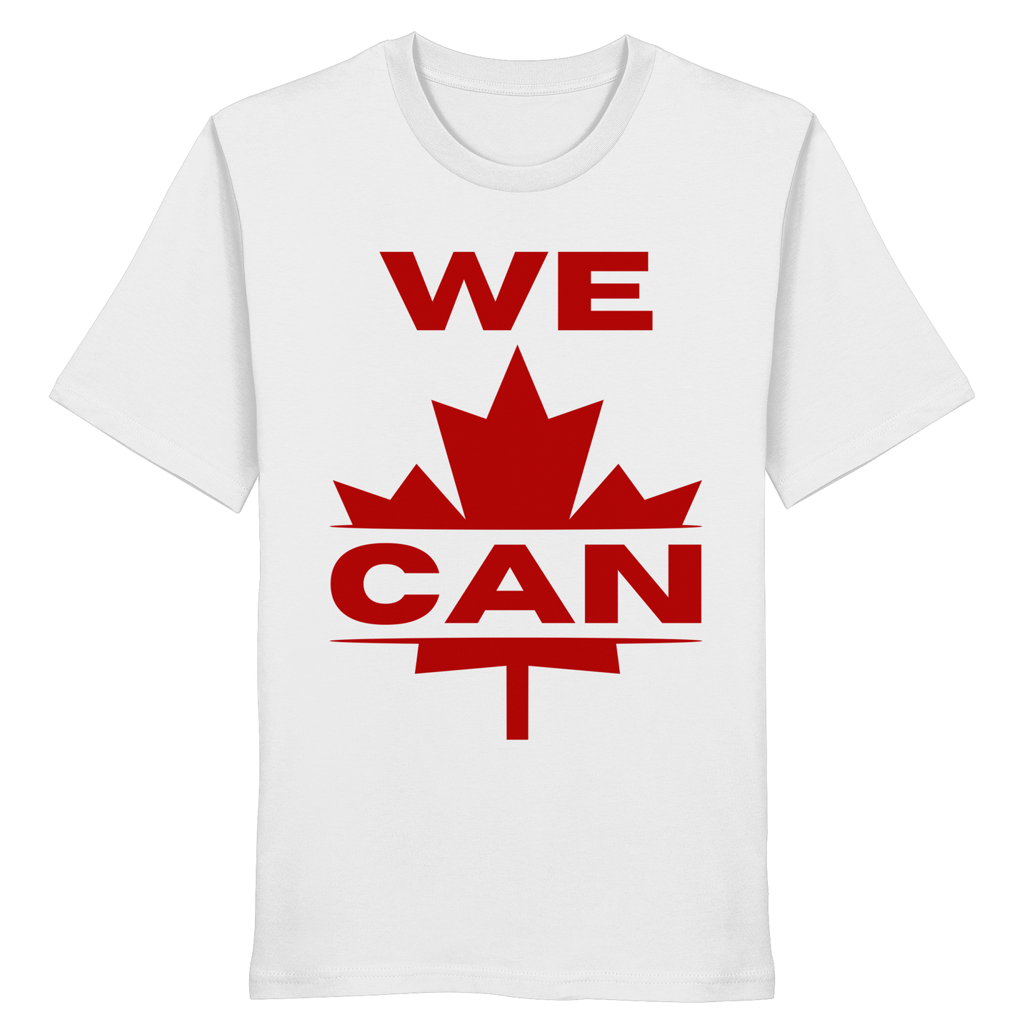 “WE CAN” with Maple Leaf Unisex Short Sleeve Tee – Casual Comfort for Every Occasion
