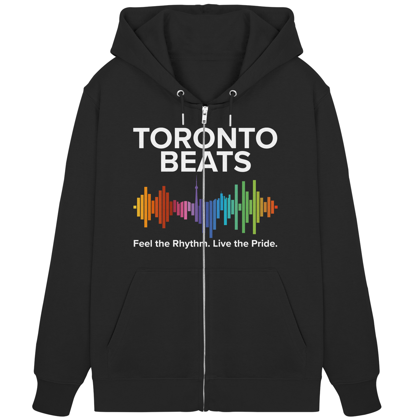 Toronto Beats Zip Hoodie – City Cool with a Cozy Beat.