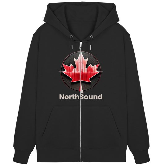 "NorthSound" Unisex Zip Hoodie - Zip Up and Tune In to Canadian Vibes