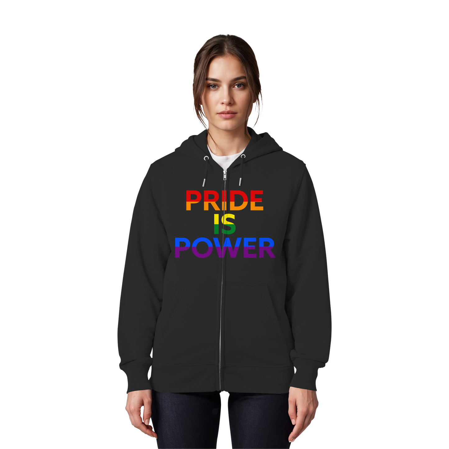 Pride Is Power – Zip-Up Pride Layer with Colour & Voice
