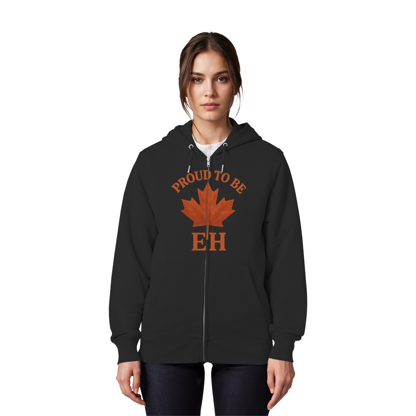 Proud to be EH – Zip Hoodie with Northern Humour