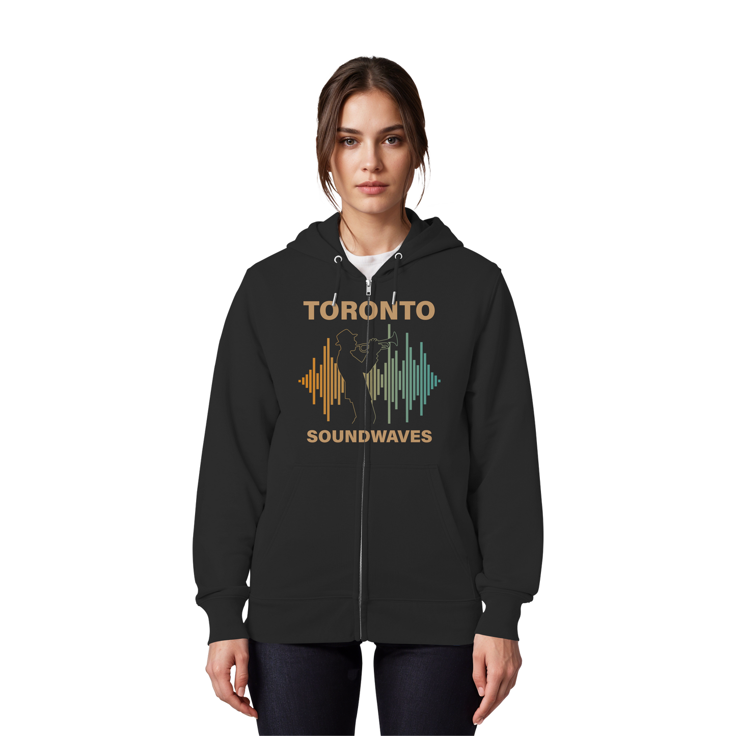 Toronto Soundwaves Zip Hoodie – Move to the Beat, Layer in Style