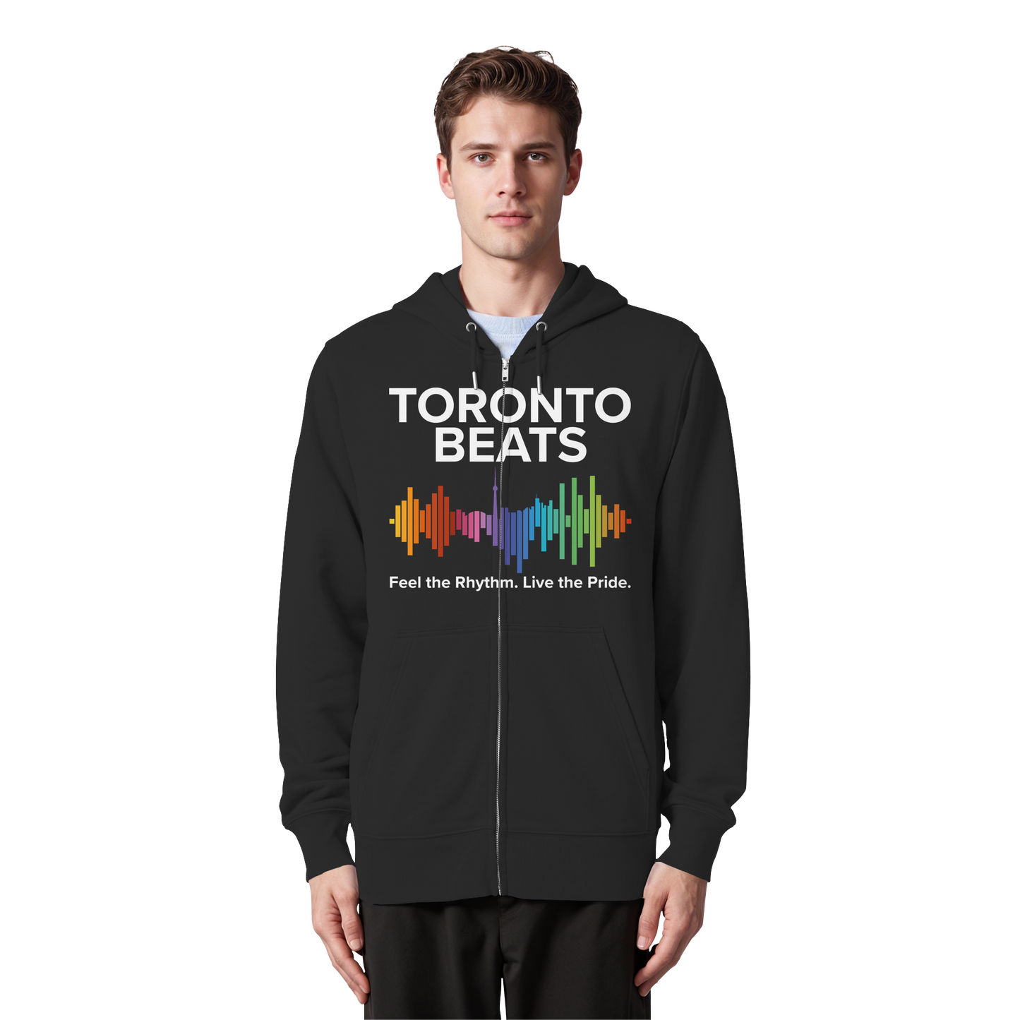 Toronto Beats Zip Hoodie – City Cool with a Cozy Beat.