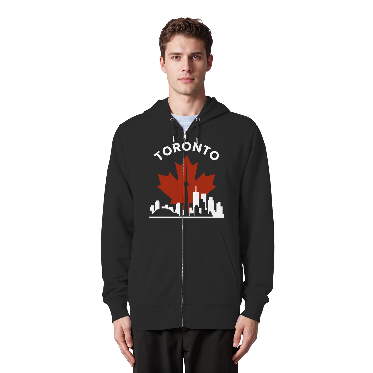 Toronto Leafline Zip Hoodie for All-Season City Strolls