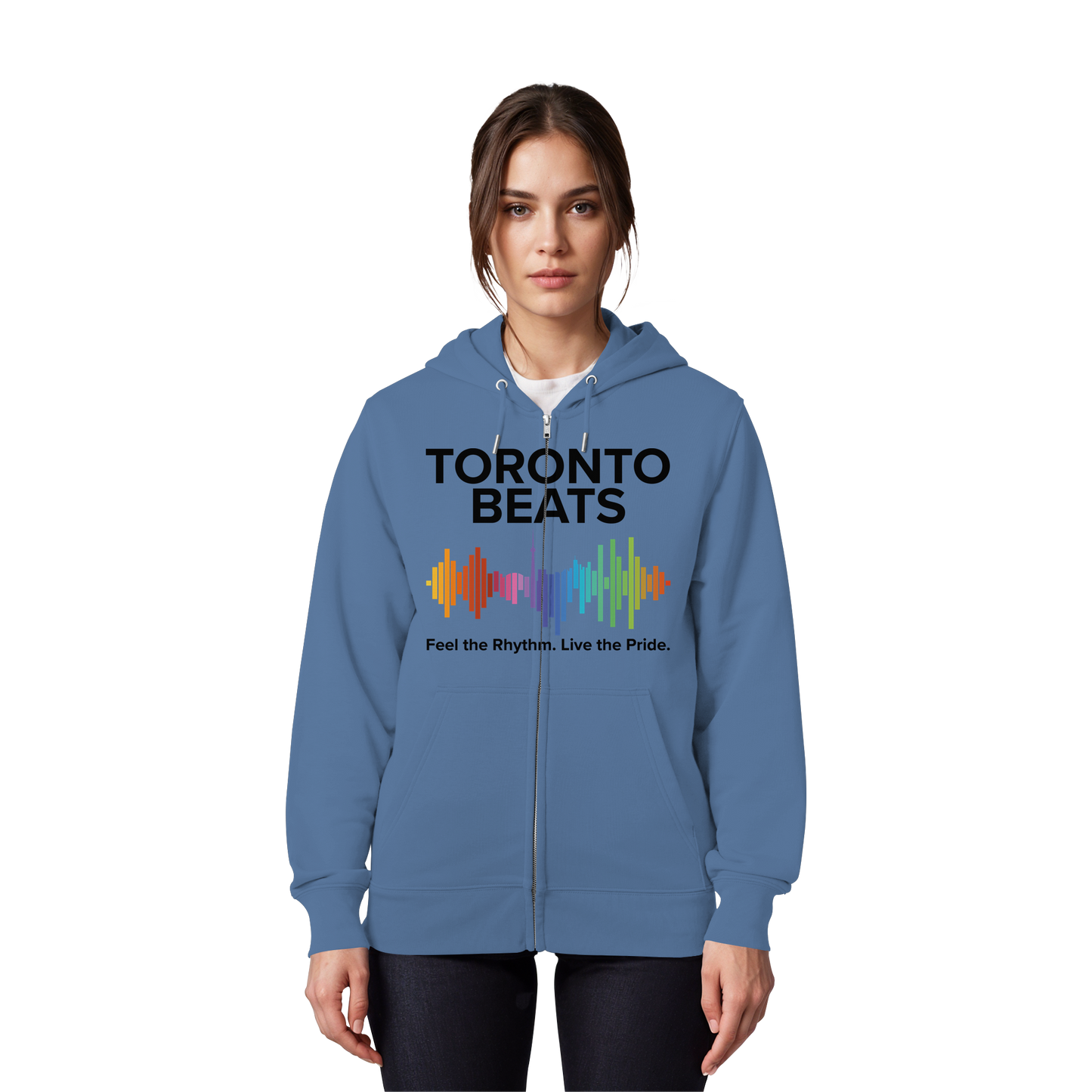 Toronto Beats Zip Hoodie – City Cool with a Cozy Beat.