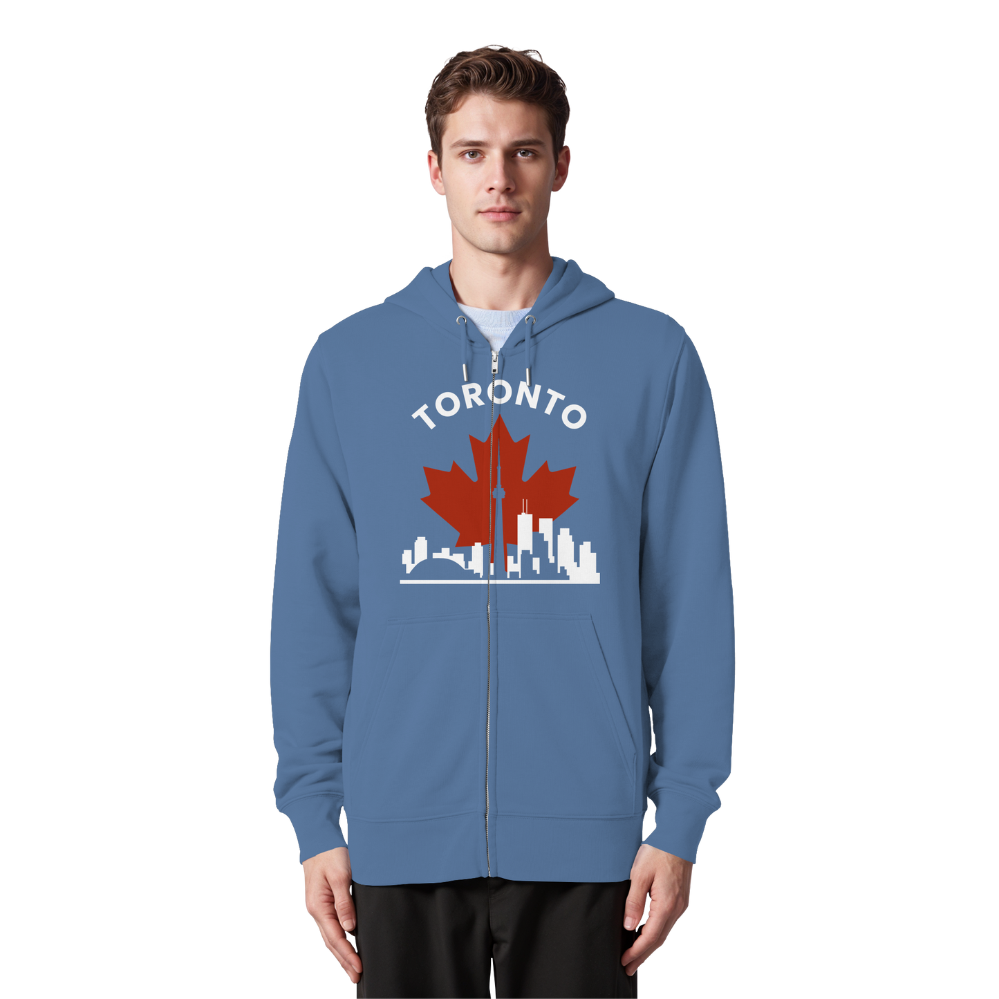 Toronto Leafline Zip Hoodie for All-Season City Strolls