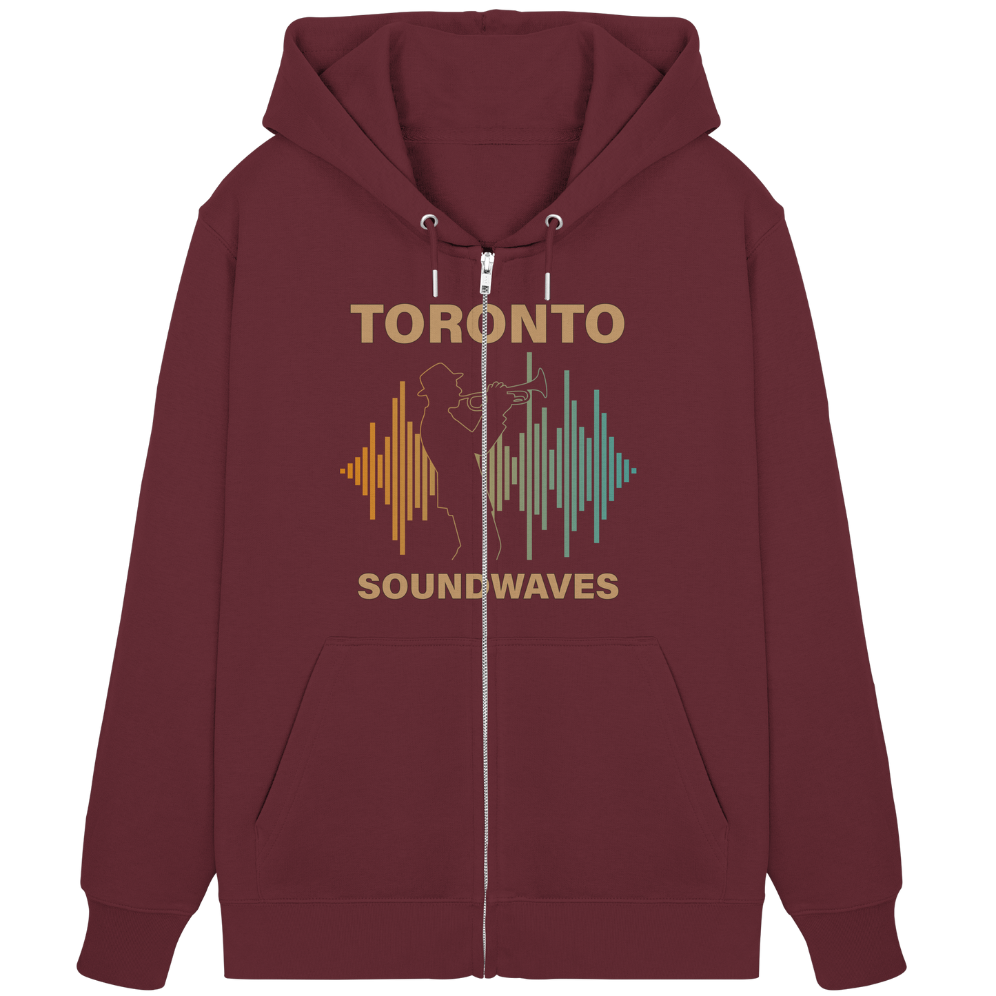 Toronto Soundwaves Zip Hoodie – Move to the Beat, Layer in Style
