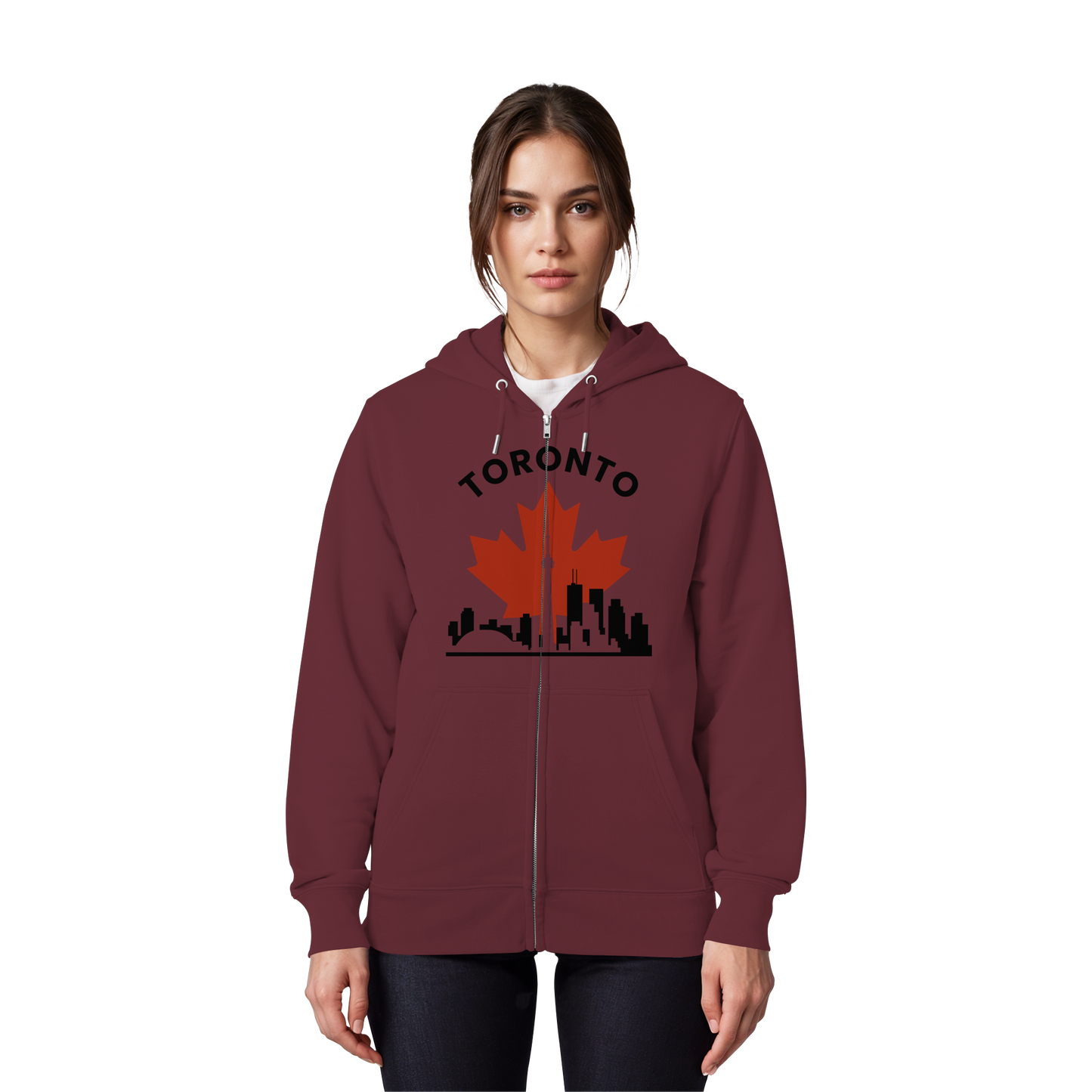 Toronto Leafline Zip Hoodie for All-Season City Strolls