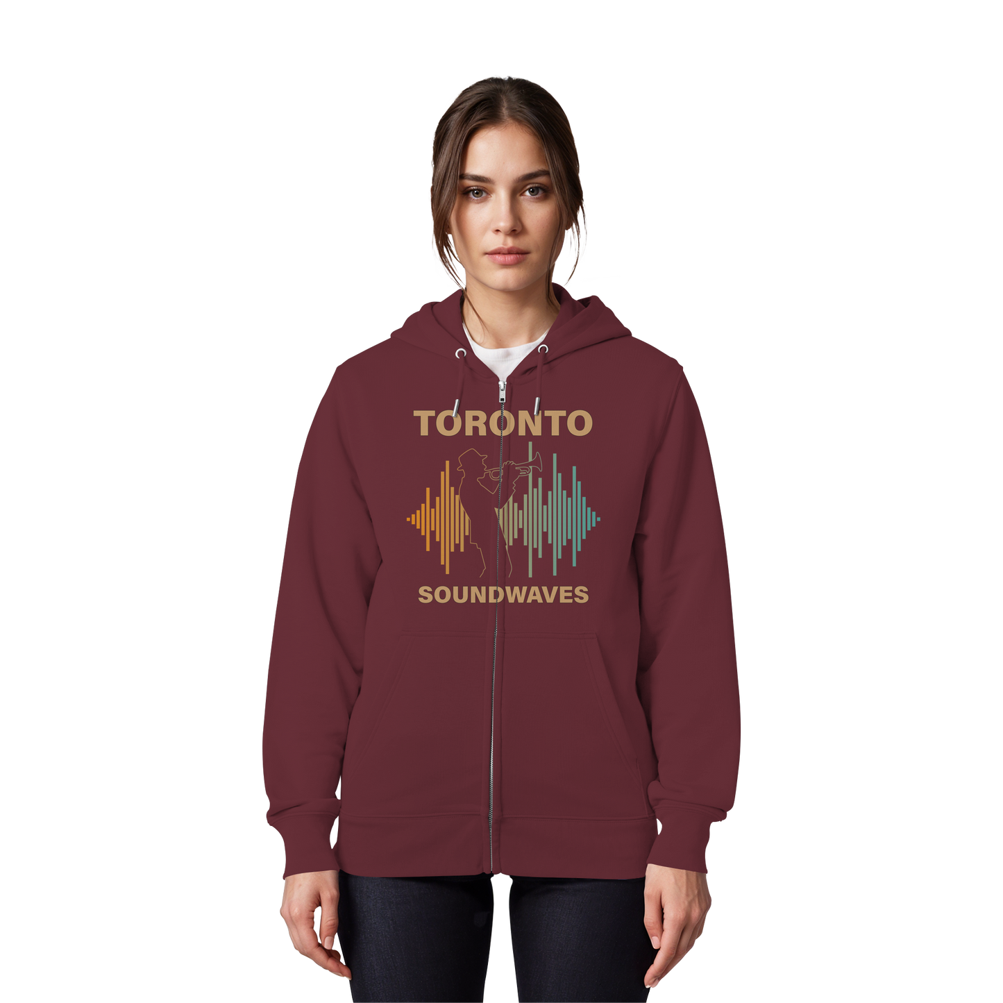 Toronto Soundwaves Zip Hoodie – Move to the Beat, Layer in Style