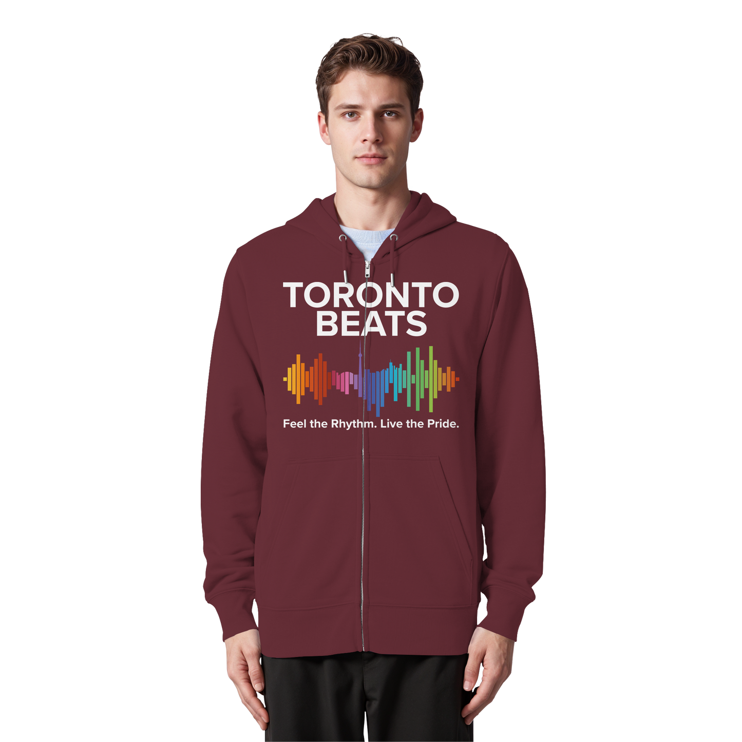 Toronto Beats Zip Hoodie – City Cool with a Cozy Beat.
