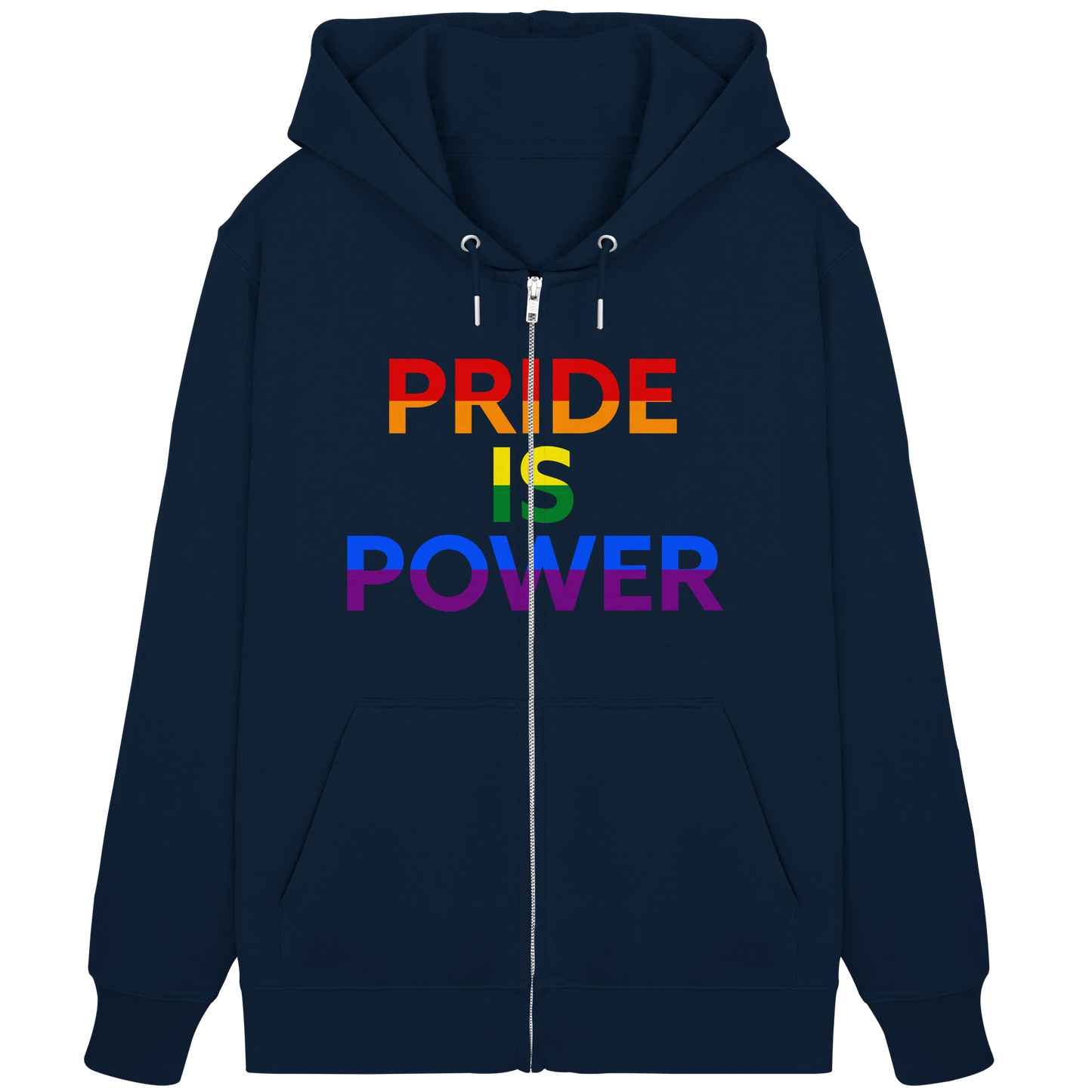 Pride Is Power – Zip-Up Pride Layer with Colour & Voice