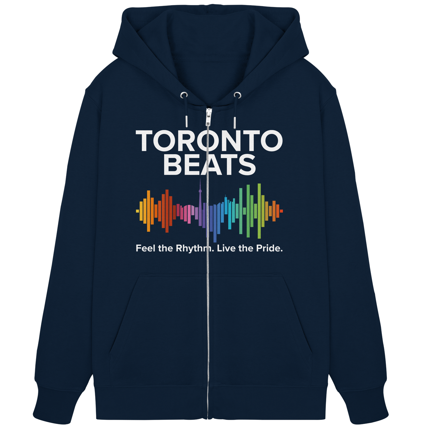 Toronto Beats Zip Hoodie – City Cool with a Cozy Beat.