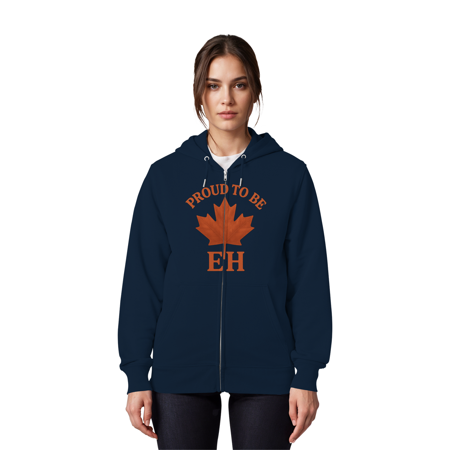 Proud to be EH – Zip Hoodie with Northern Humour