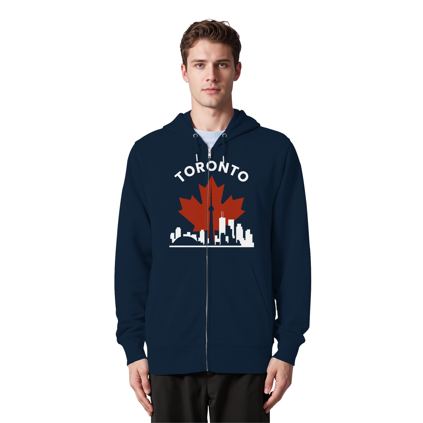 Toronto Leafline Zip Hoodie for All-Season City Strolls