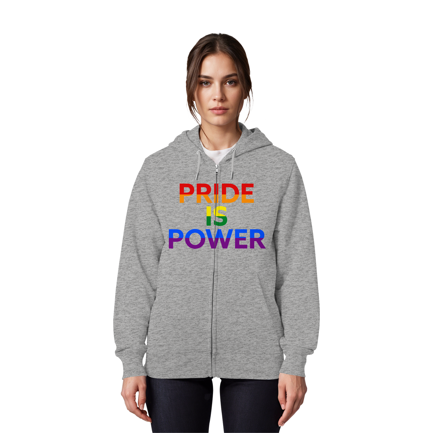 Pride Is Power – Zip-Up Pride Layer with Colour & Voice