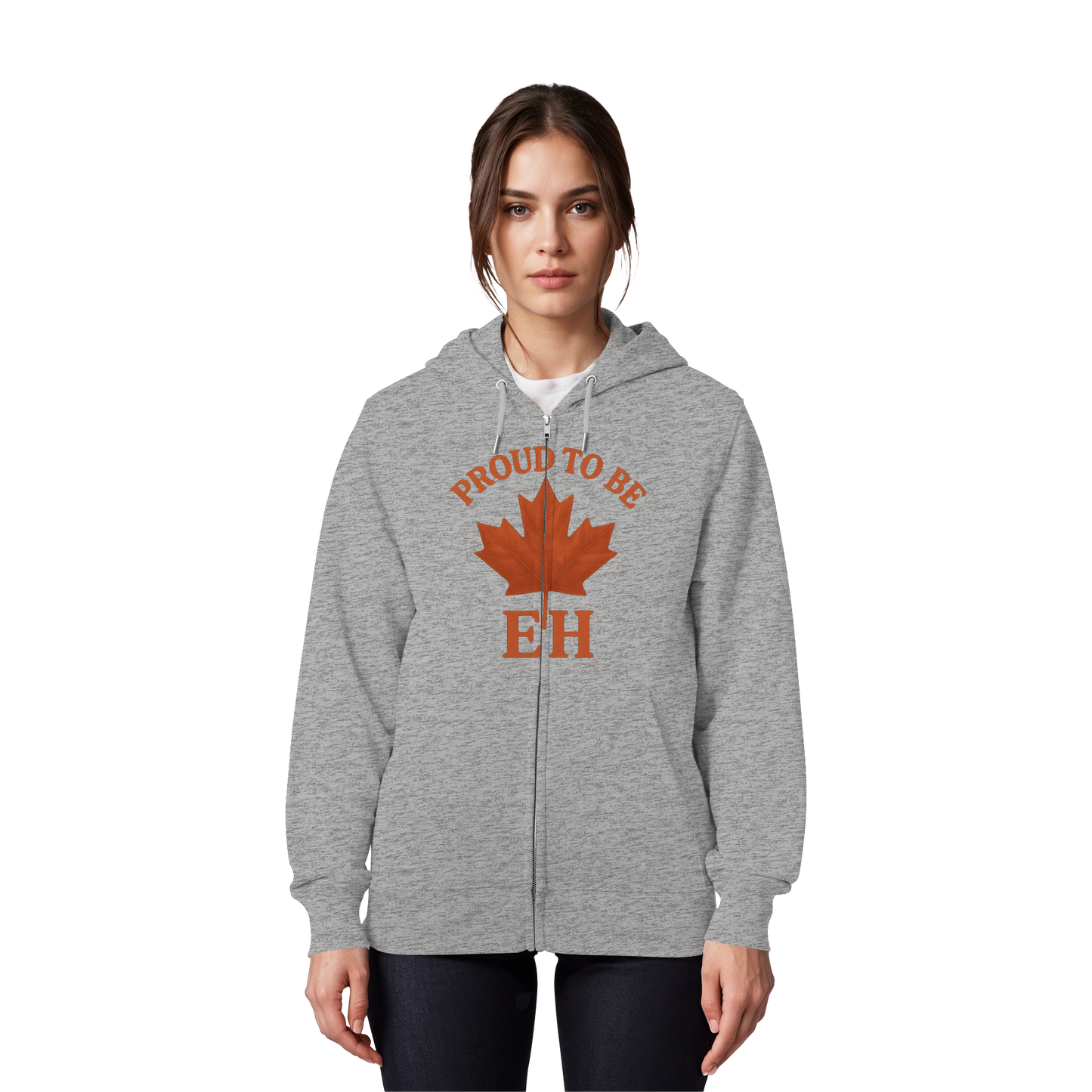 Proud to be EH – Zip Hoodie with Northern Humour
