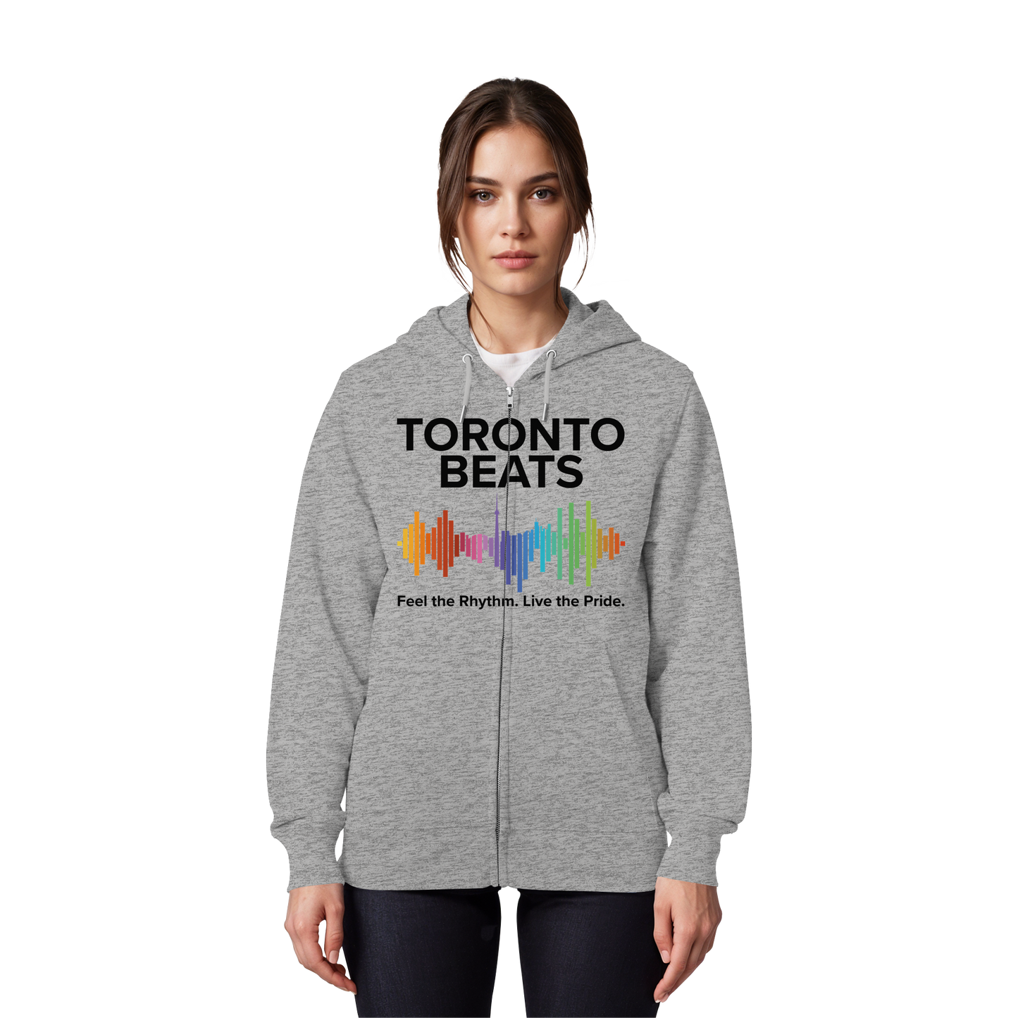 Toronto Beats Zip Hoodie – City Cool with a Cozy Beat.