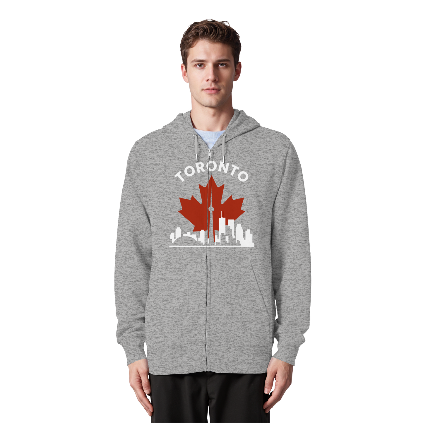 Toronto Leafline Zip Hoodie for All-Season City Strolls