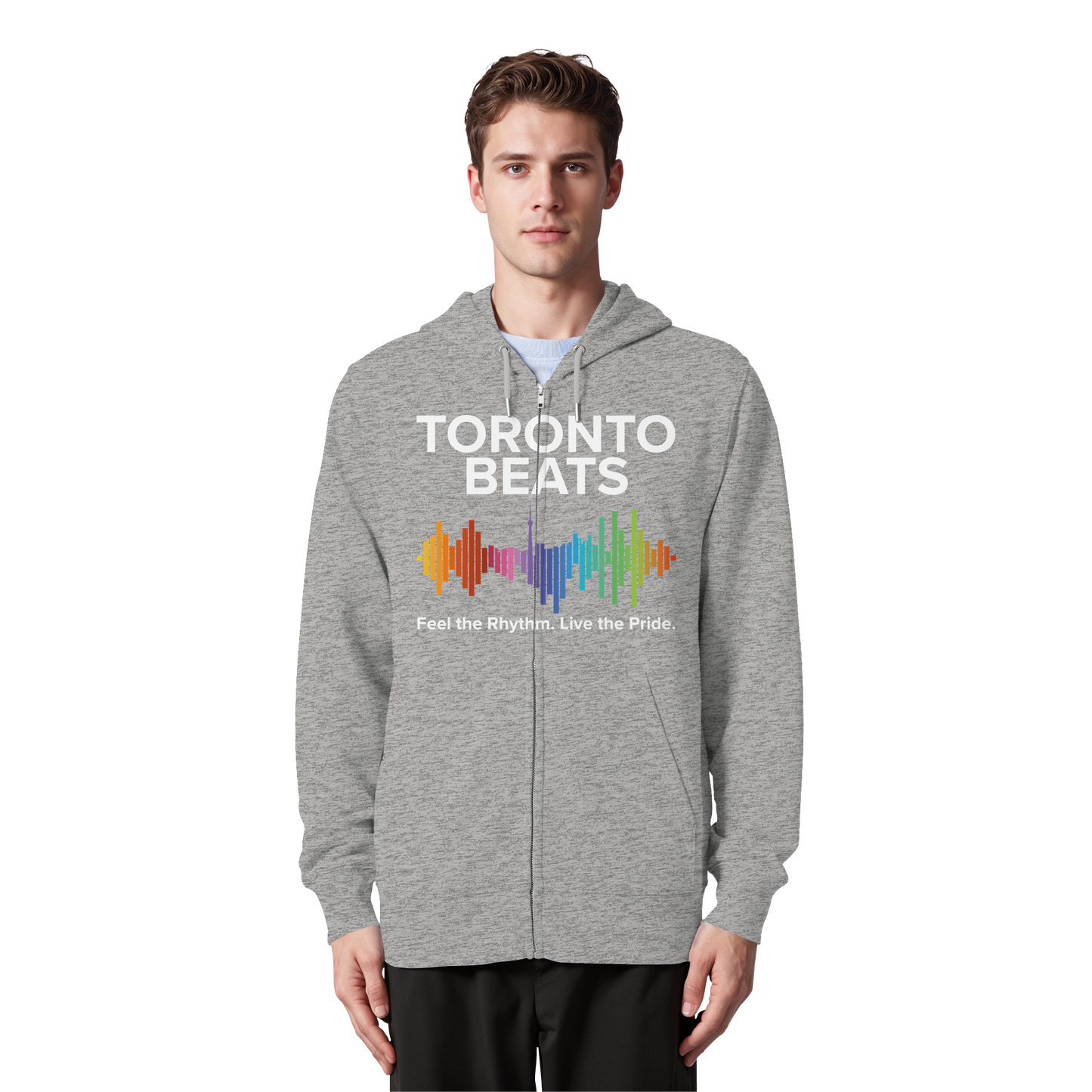 Toronto Beats Zip Hoodie – City Cool with a Cozy Beat.