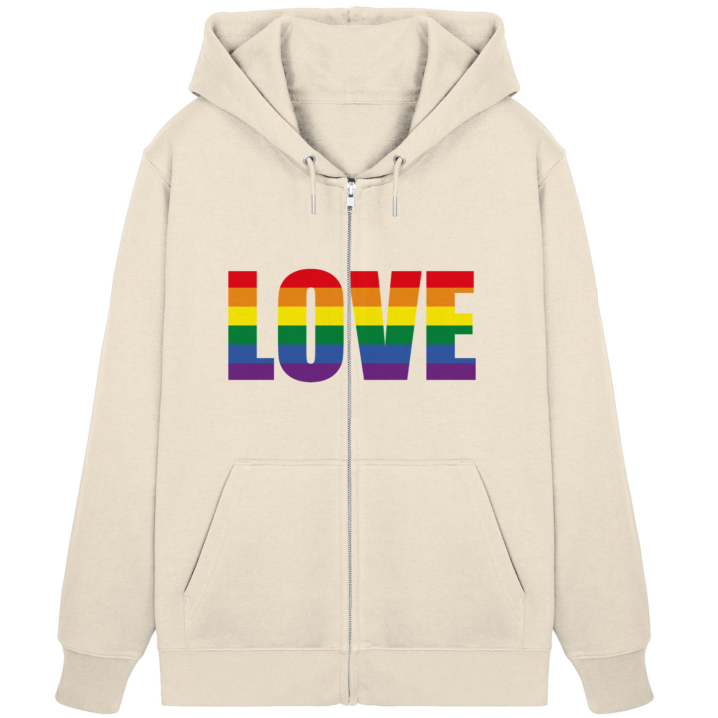LOVE - Soft Zip Hoodie for Cool Days