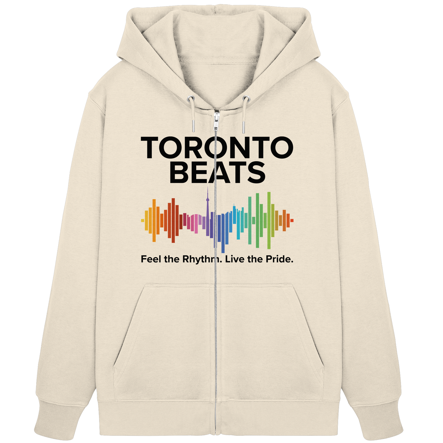 Toronto Beats Zip Hoodie – City Cool with a Cozy Beat.