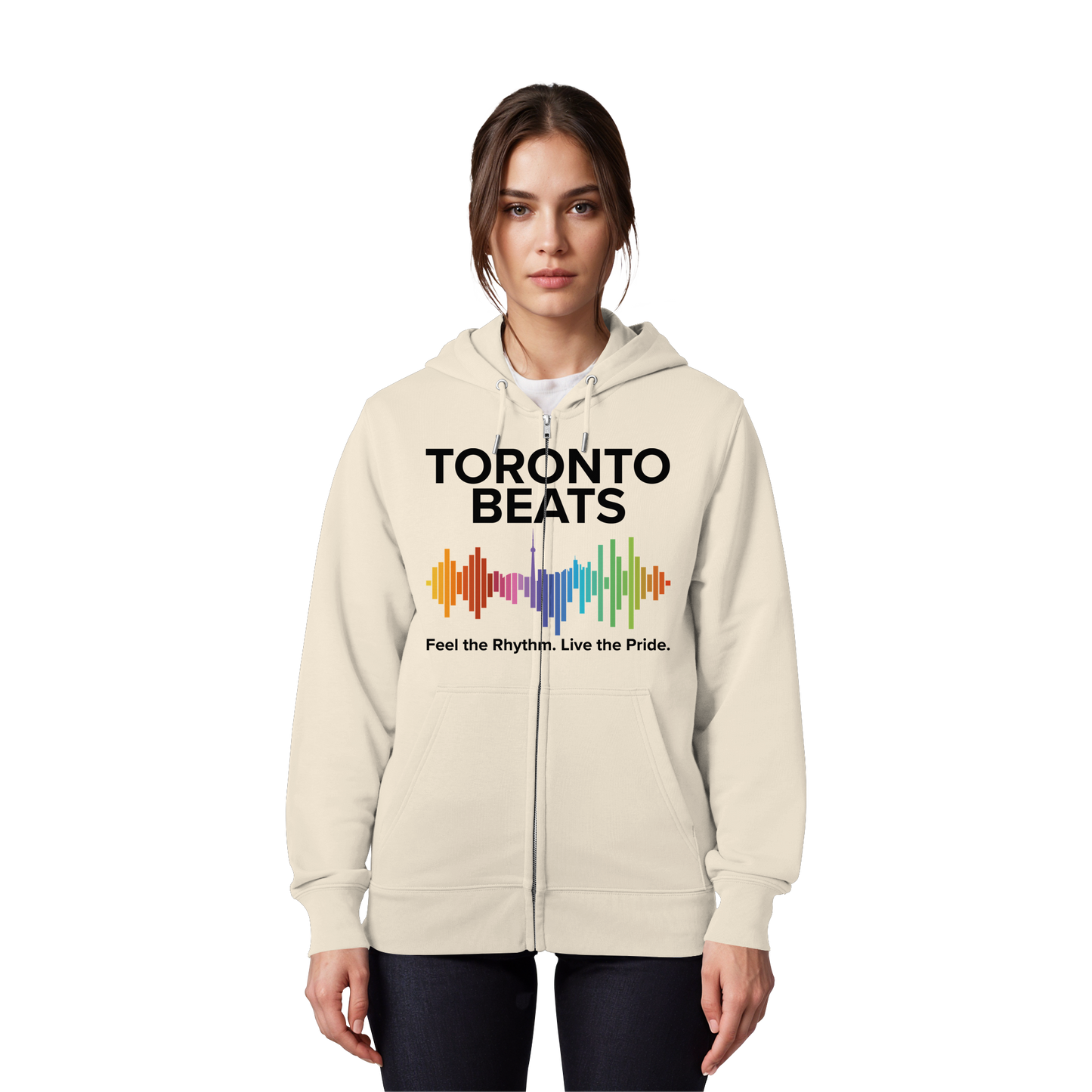 Toronto Beats Zip Hoodie – City Cool with a Cozy Beat.