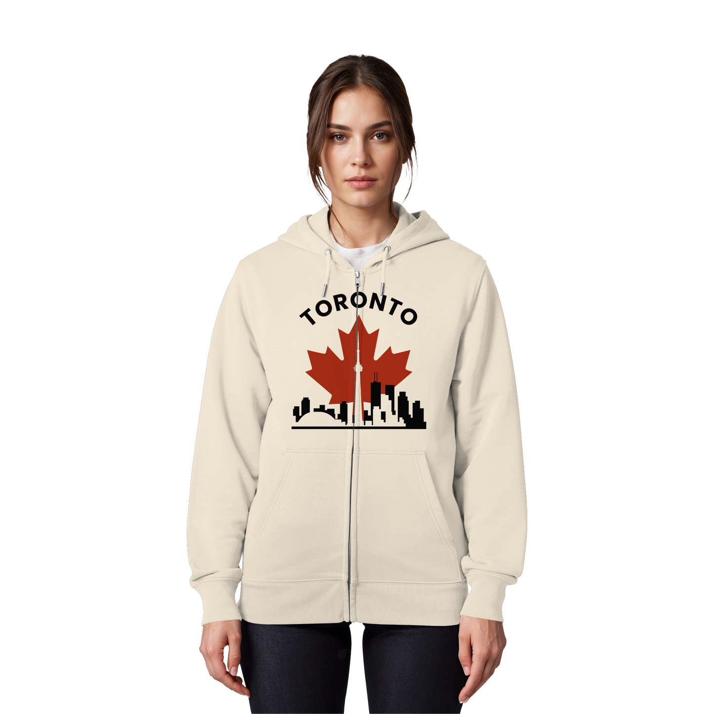 Toronto Leafline Zip Hoodie for All-Season City Strolls