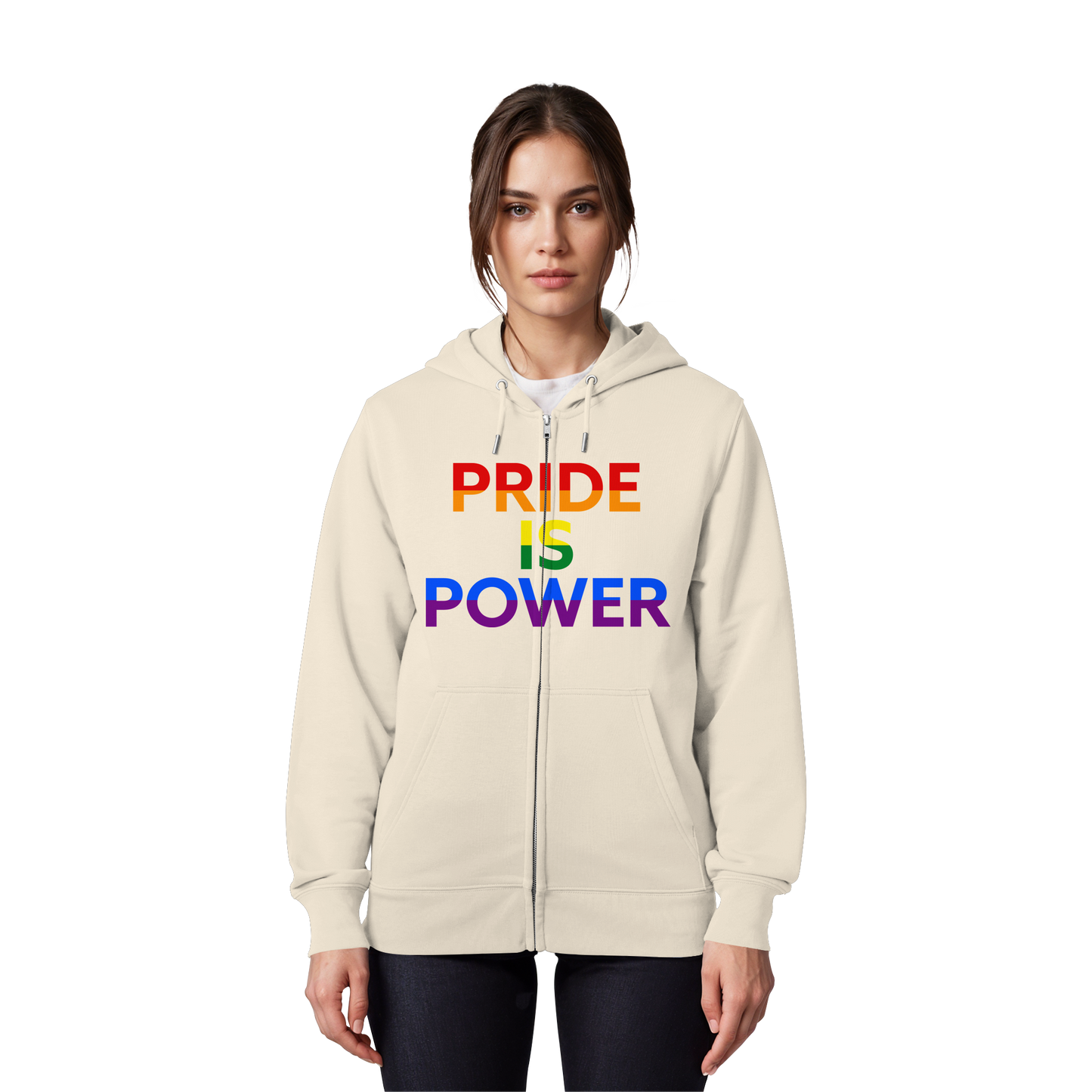 Pride Is Power – Zip-Up Pride Layer with Colour & Voice