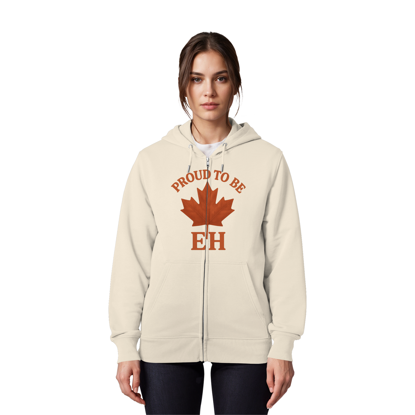 Proud to be EH – Zip Hoodie with Northern Humour