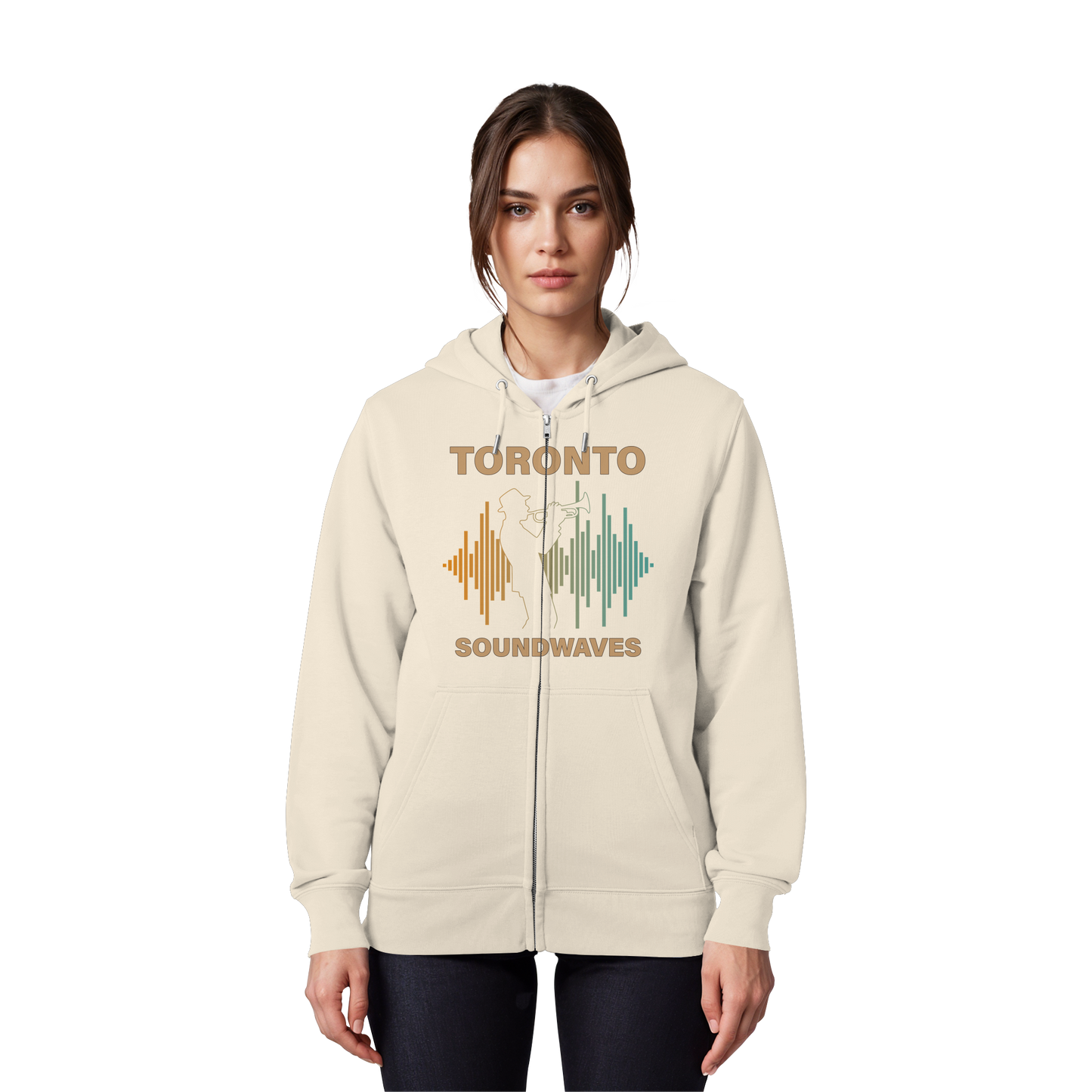 Toronto Soundwaves Zip Hoodie – Move to the Beat, Layer in Style