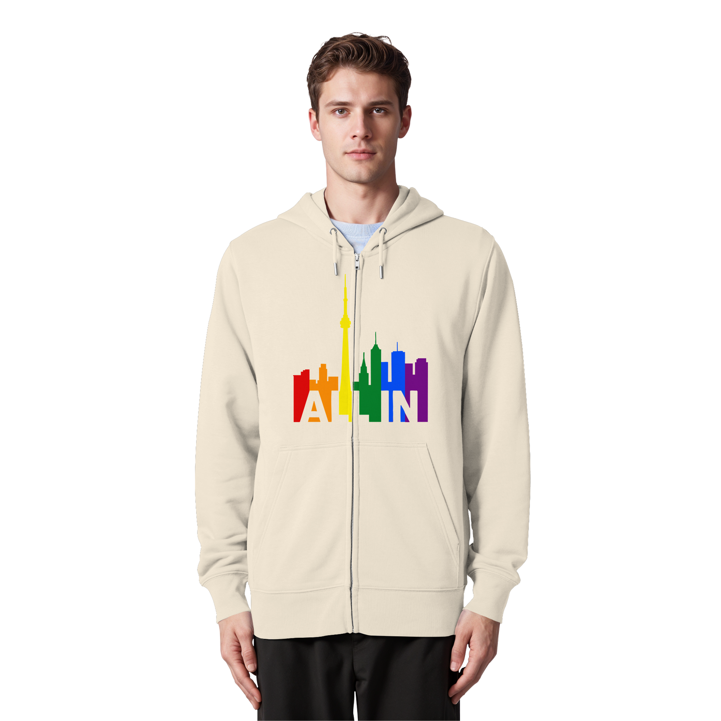 ALL IN - Soft Zip Hoodie for Cool Days