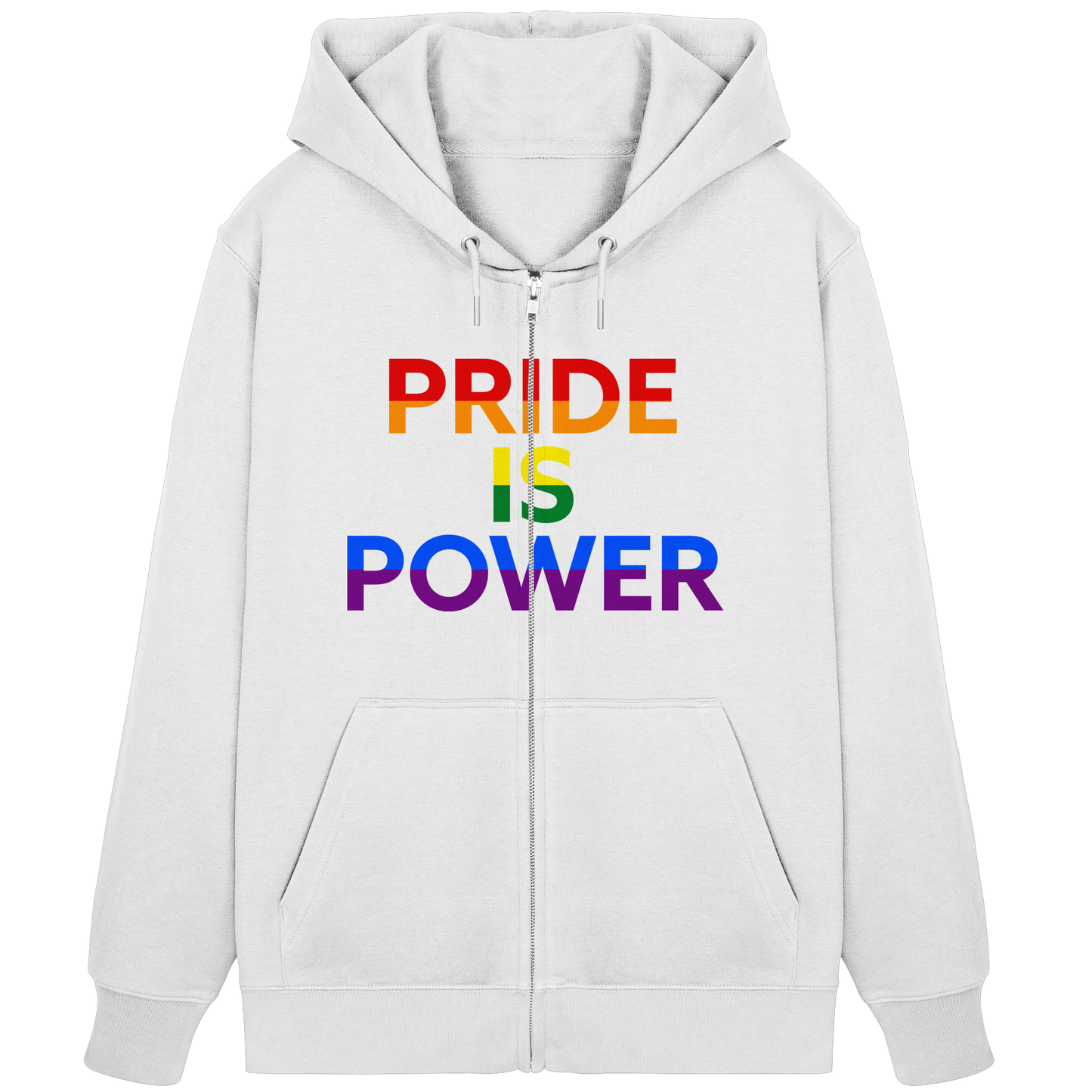 Pride Is Power – Zip-Up Pride Layer with Colour & Voice
