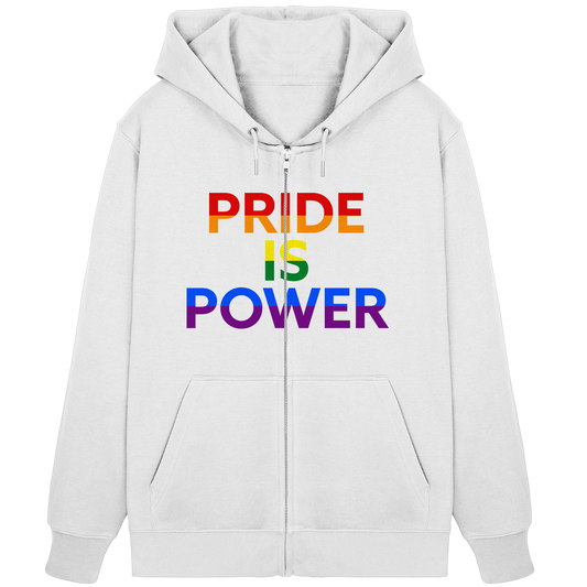 Pride Is Power – Zip-Up Pride Layer with Colour & Voice
