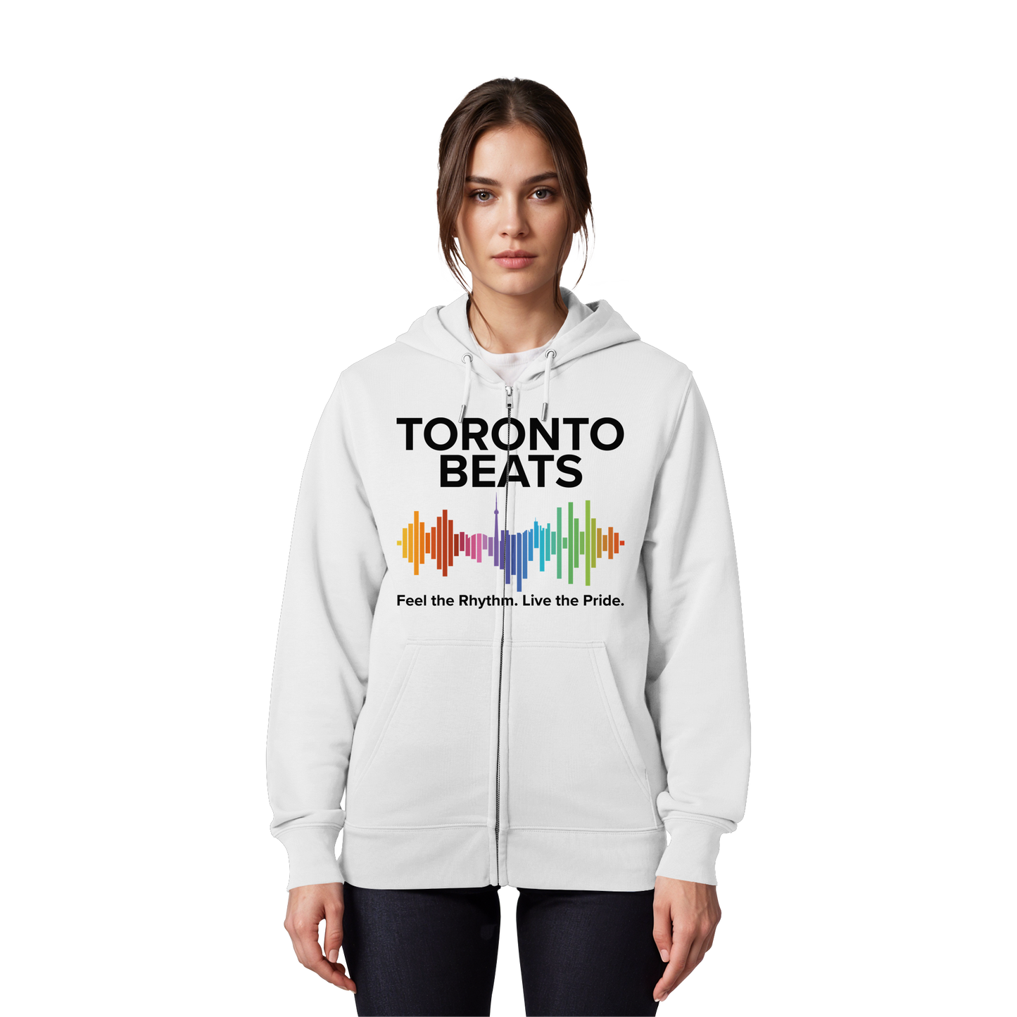 Toronto Beats Zip Hoodie – City Cool with a Cozy Beat.
