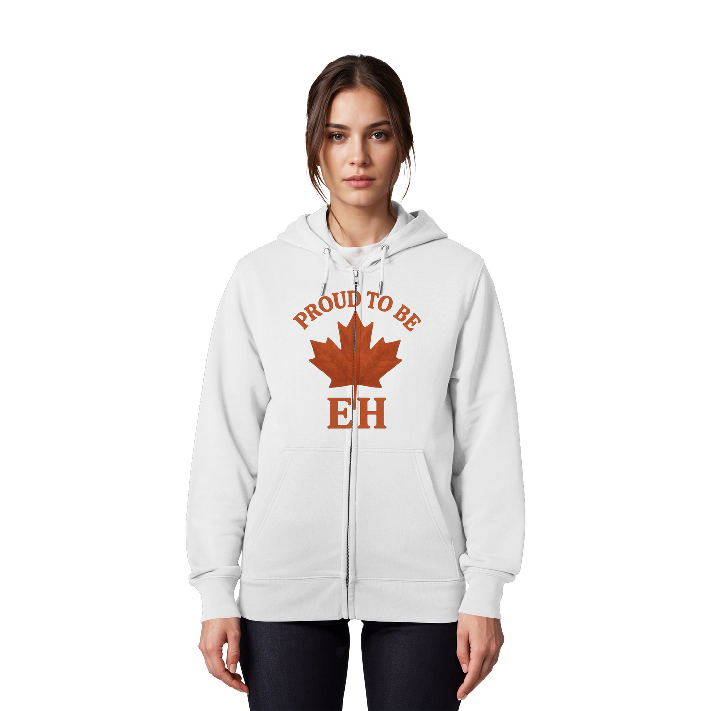 Proud to be EH – Zip Hoodie with Northern Humour