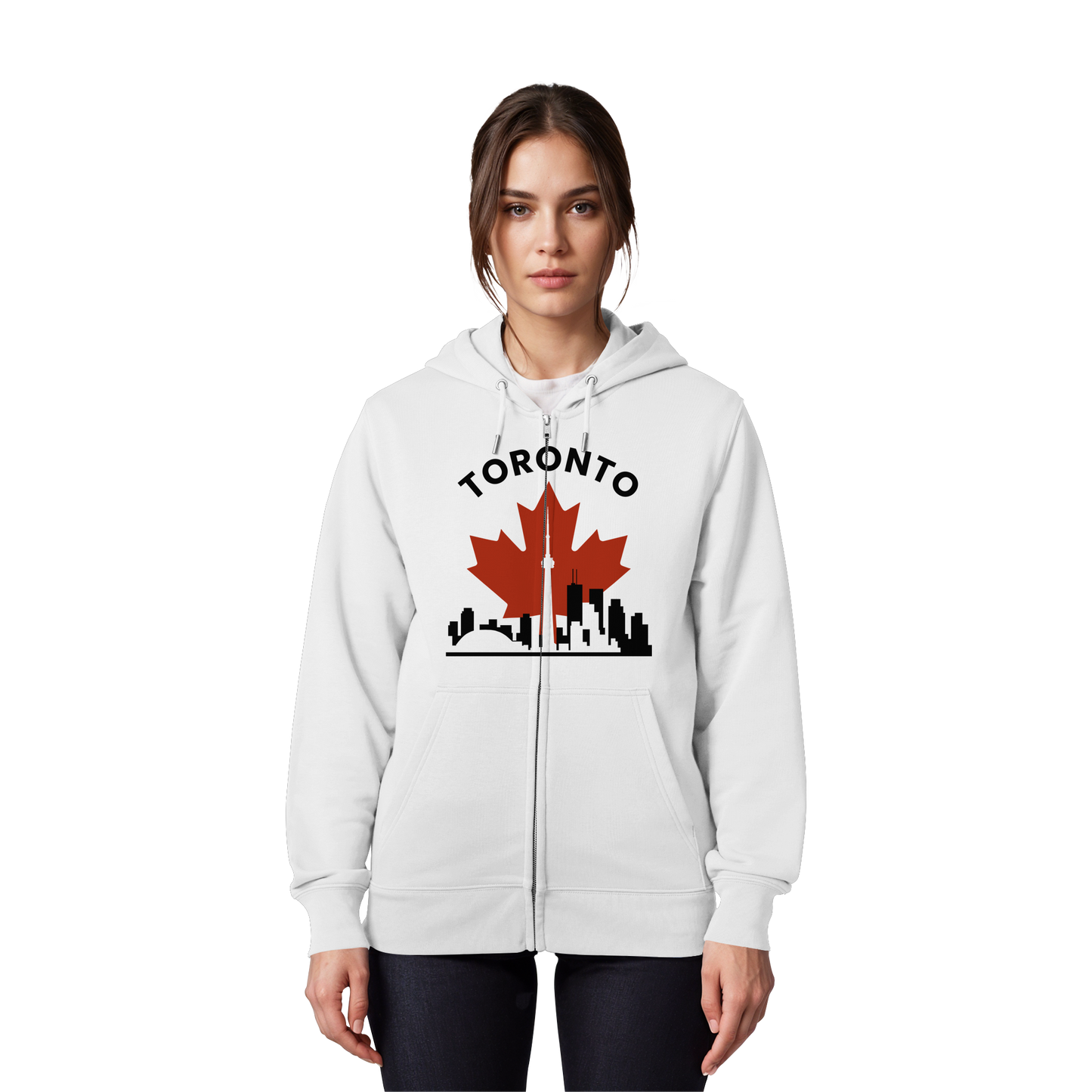 Toronto Leafline Zip Hoodie for All-Season City Strolls