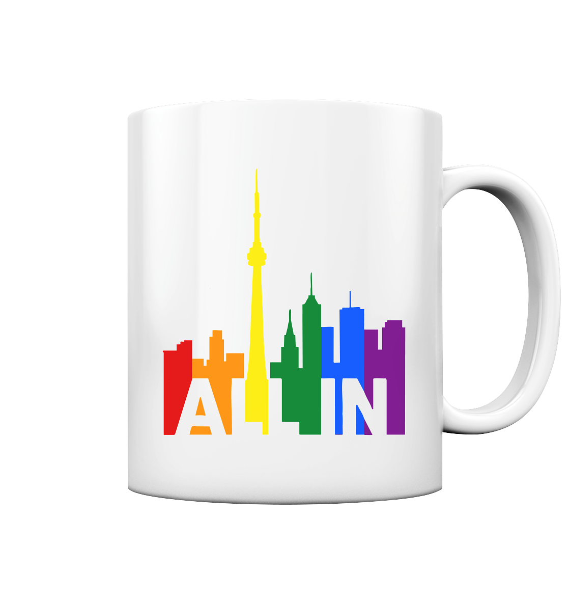 ALL IN – Ceramic Pride Mug – Show Your Colours from the 6ix