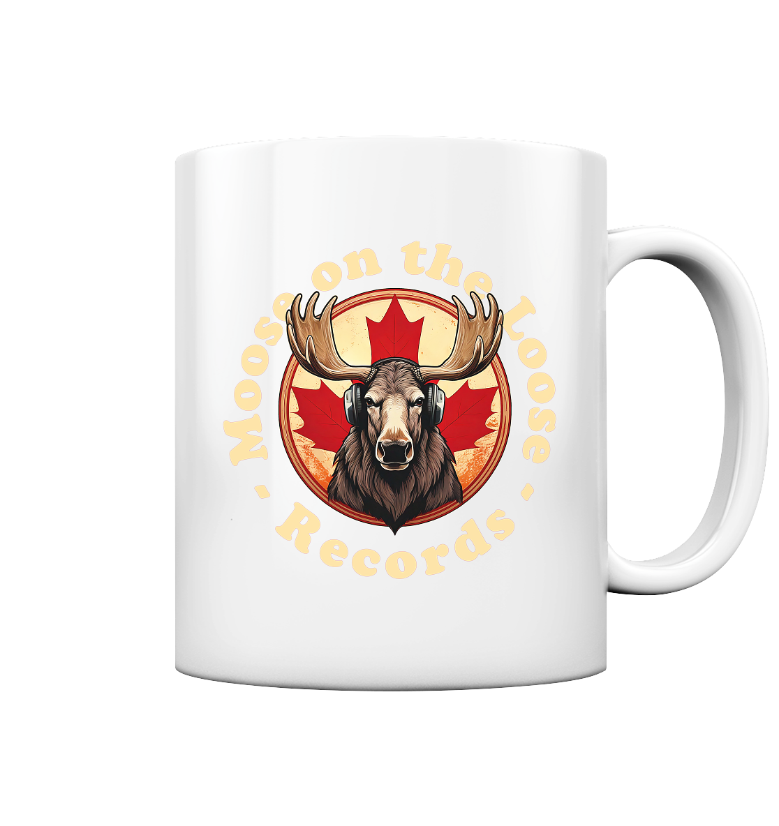 “Moose on the Loose Records” Coffee Mug – Perfect for Music Lovers