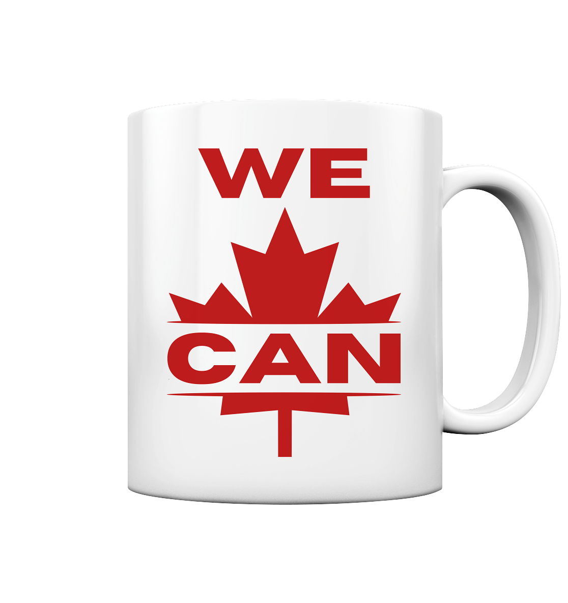 Canada Pride Ceramic Mug - "WE CAN"