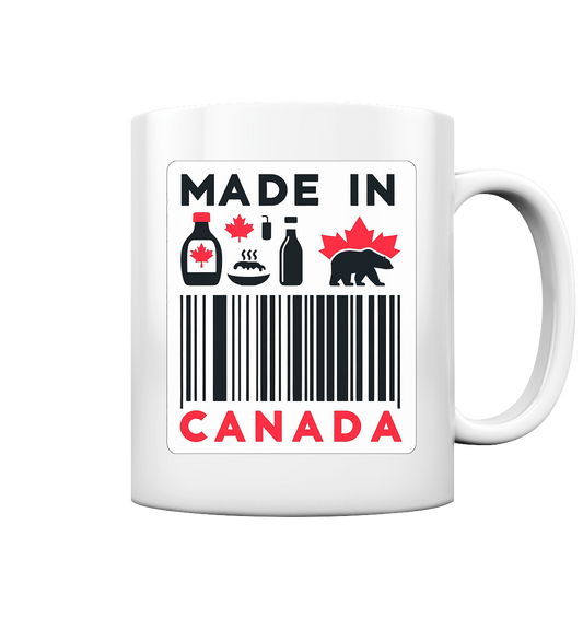 “Made in Canada” product label design Ceramic Mug – Canadian Pride