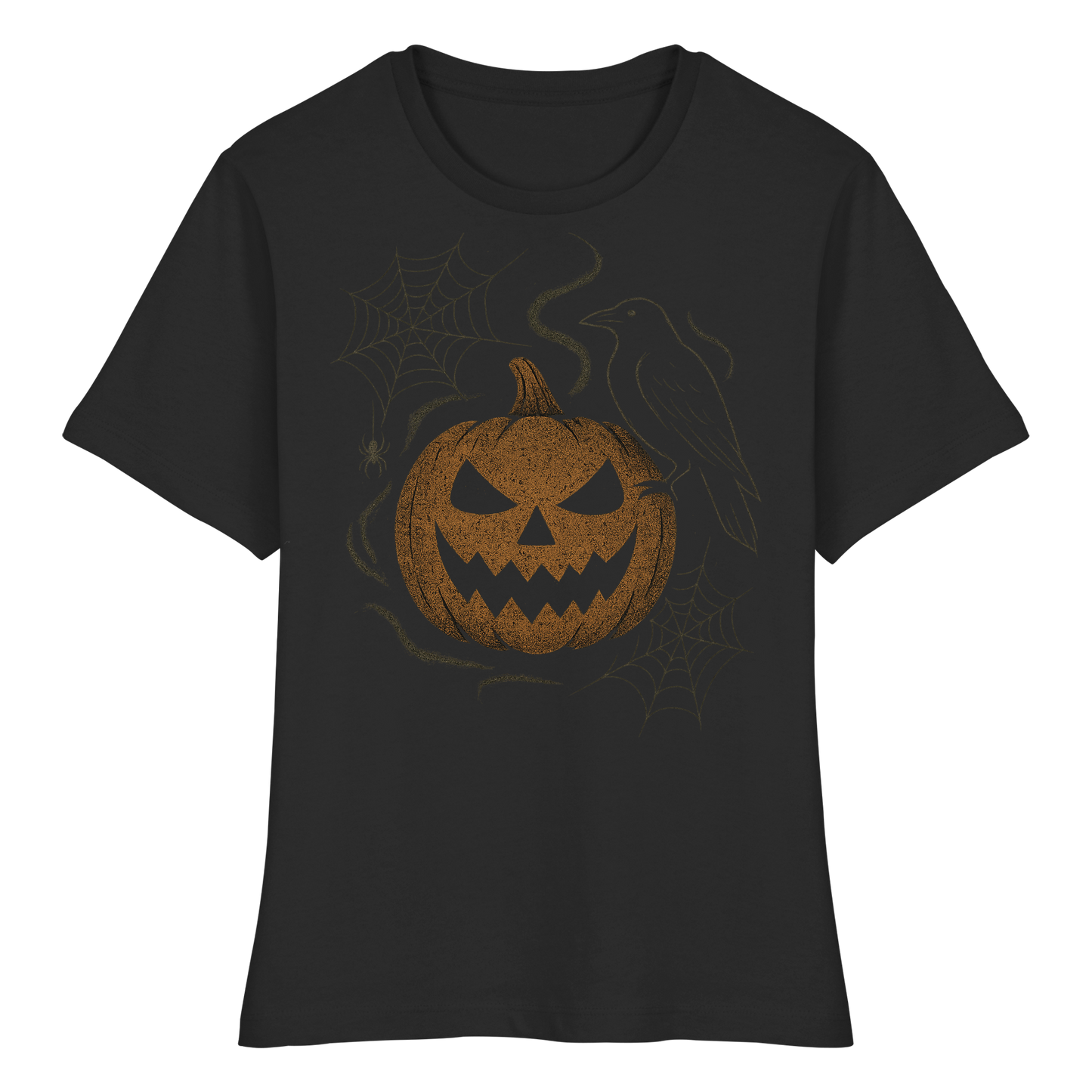 Ghostly Pumpkin – Adorable Halloween Women’s Tee | Ghostly Jack-O’-Lantern Shirt