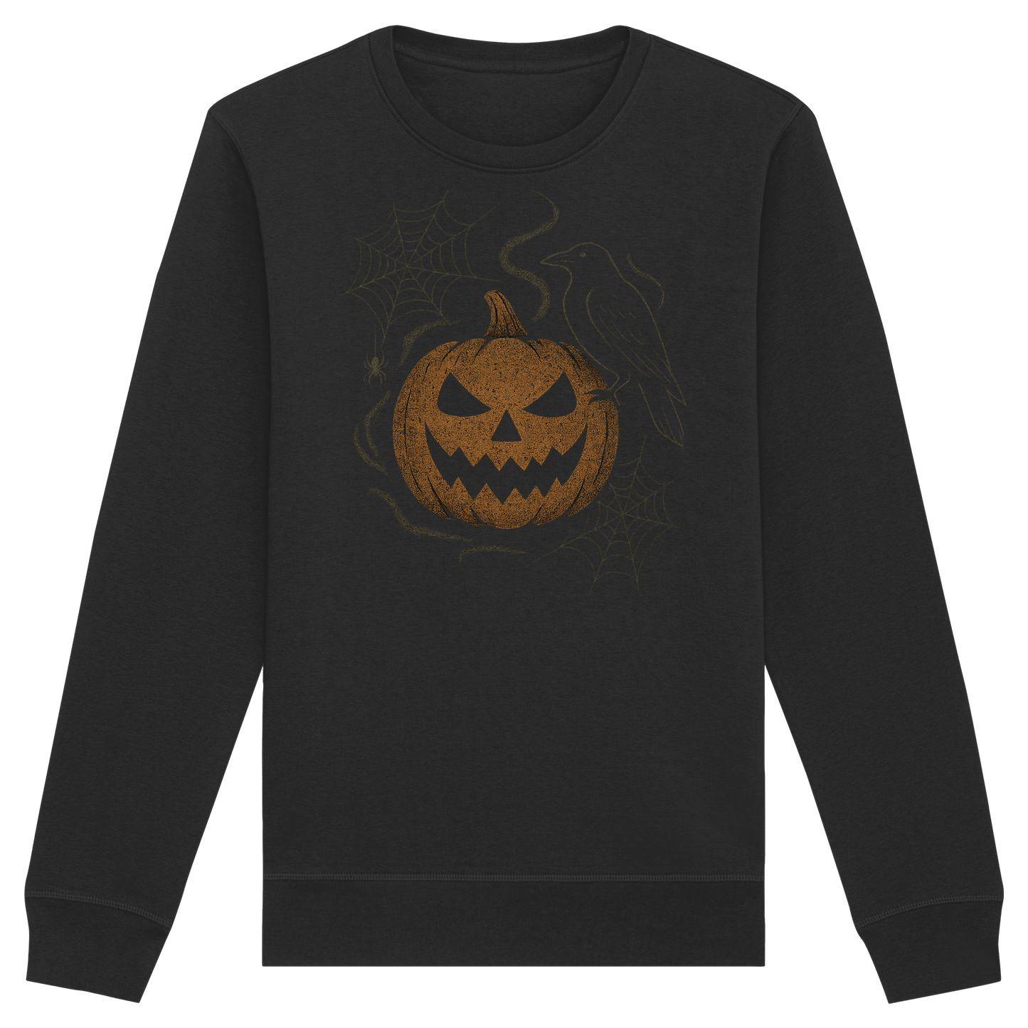 Ghostly Pumpkin – Halloween Sweatshirt | Cute Ghost & Pumpkin Artwork