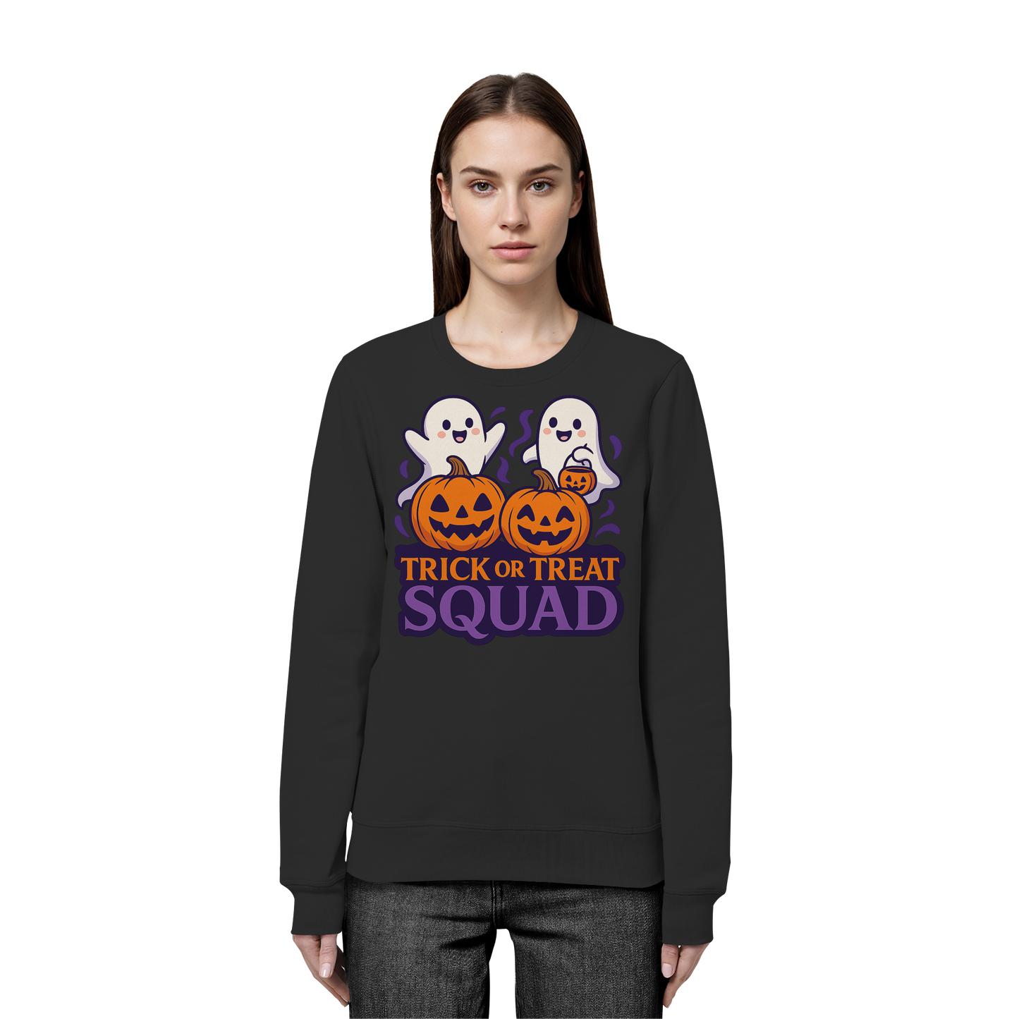 Trick or Treat Squad – Spooky Sweatshirt for Friends & Family