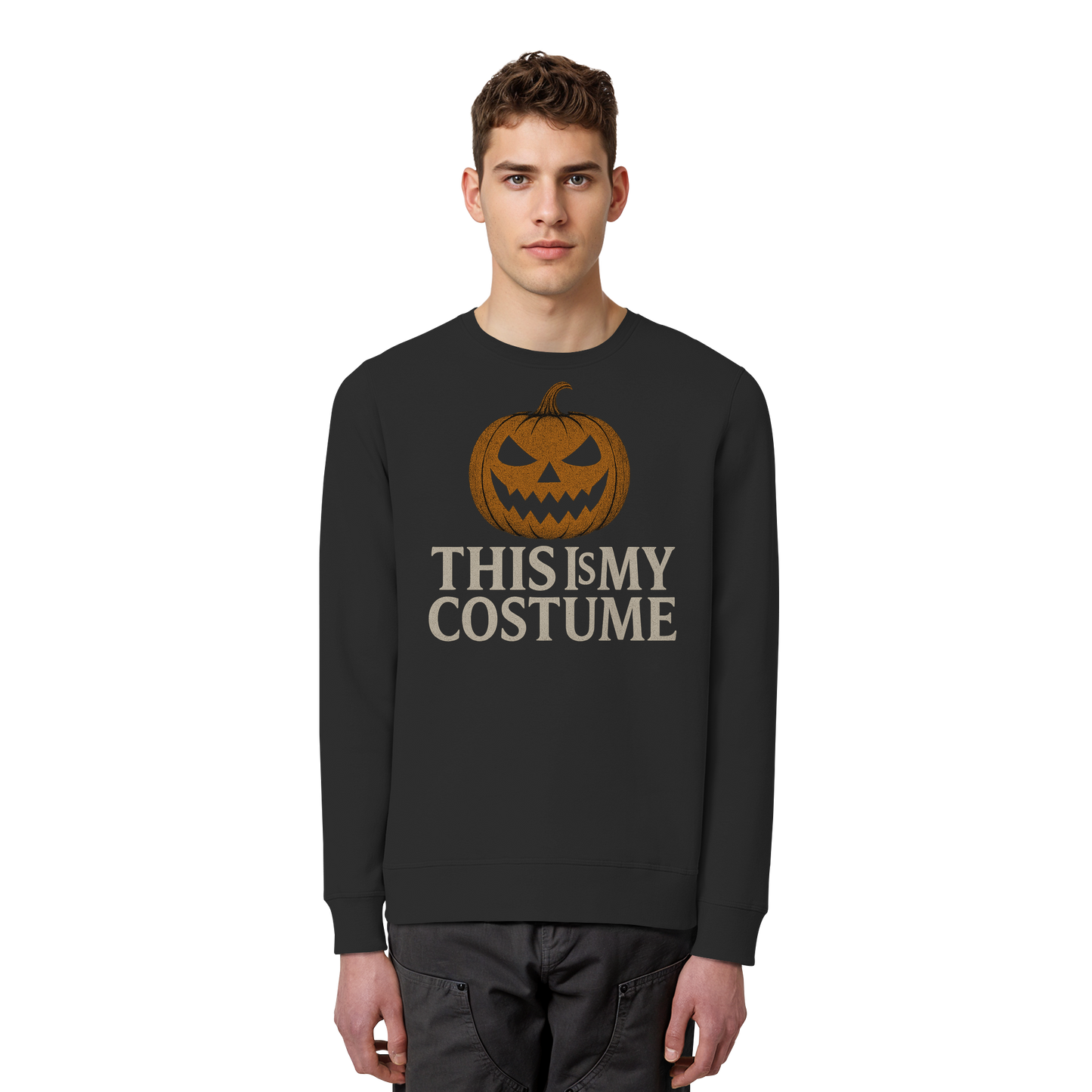 This Is My Costume – Spooky Season Sweatshirt for Lazy Halloween Fans