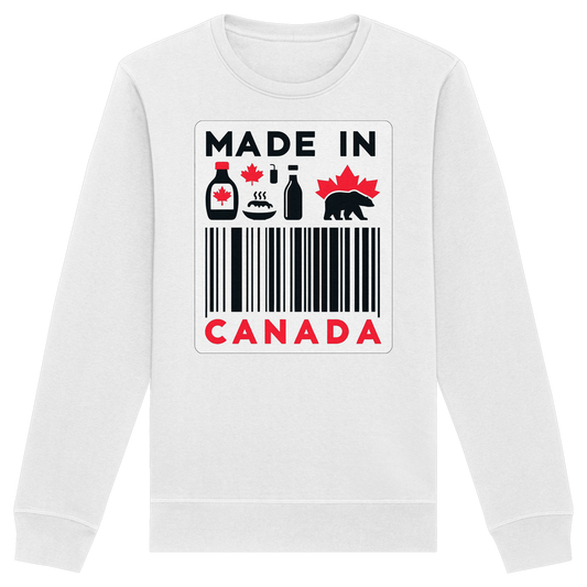 “Made in Canada” Unisex Sweatshirt – Minimalist, Playful and Proud