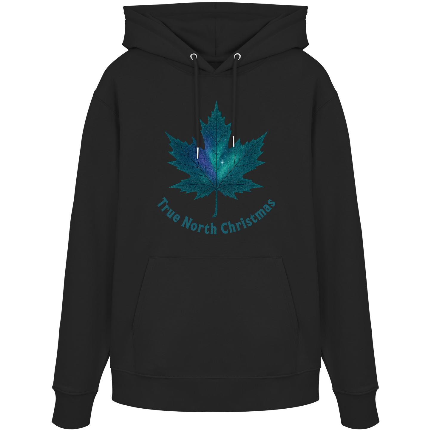 True North Christmas Hoodie | Maple Leaf Holiday Hoodie | Fleece Hoodie – Premium Softstyle Cotton