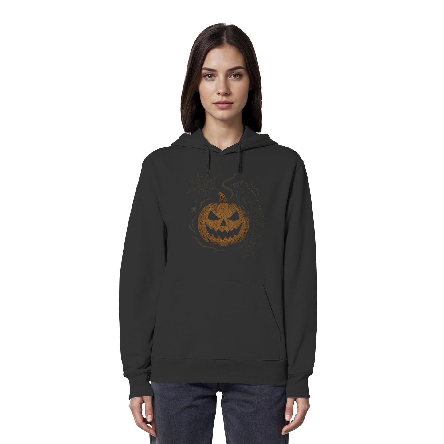 Ghostly Pumpkin – Hoodie | Spooky Halloween Ghost Design