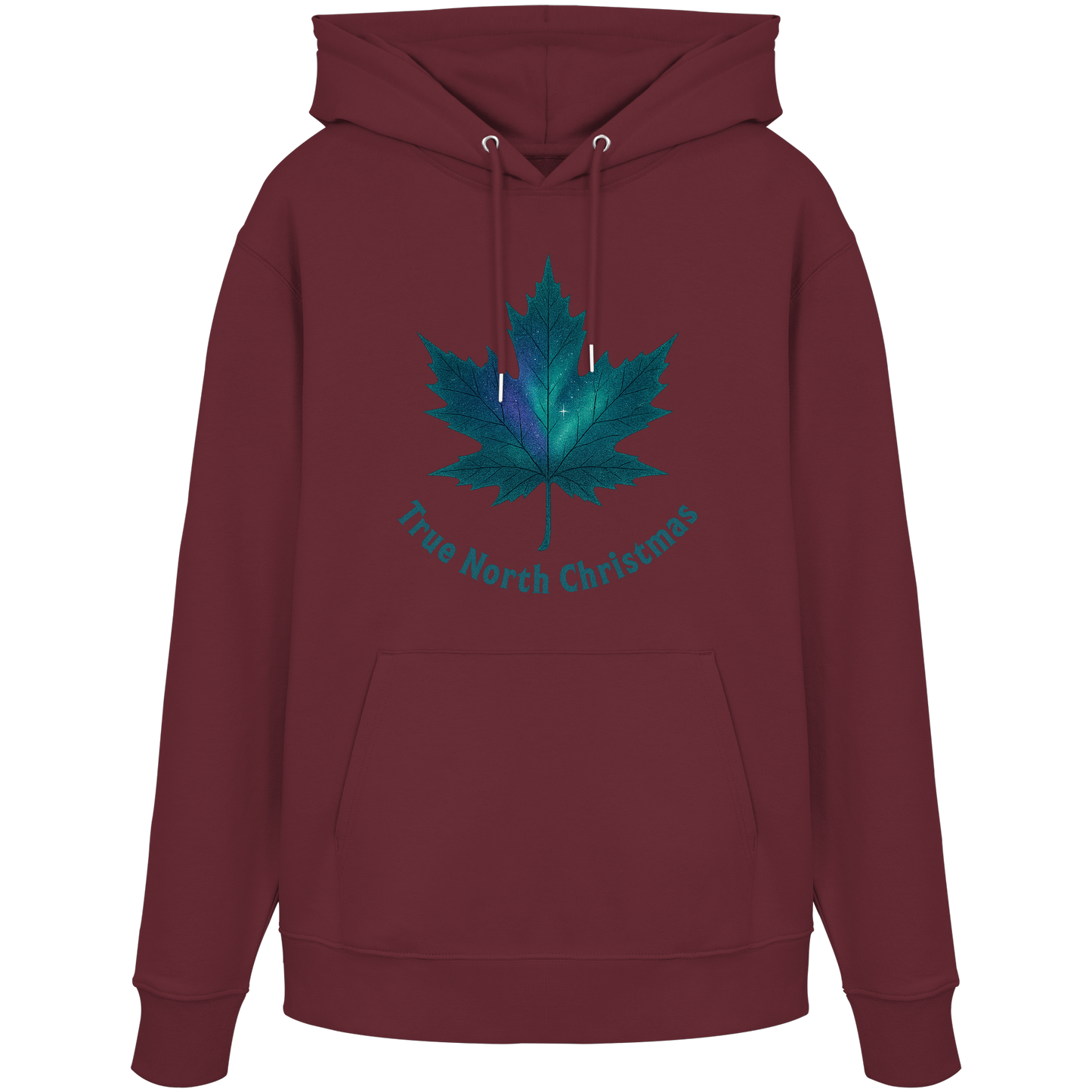 True North Christmas Hoodie | Maple Leaf Holiday Hoodie | Fleece Hoodie – Premium Softstyle Cotton
